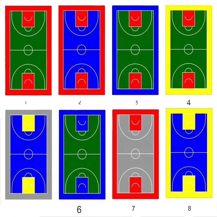 20x 25ft outdoor half-court basketball playground Floor backyard basketball court